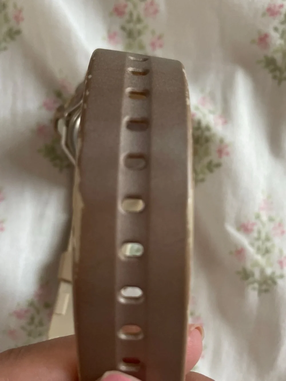 Women's Digital Watch in Metallic Taupe